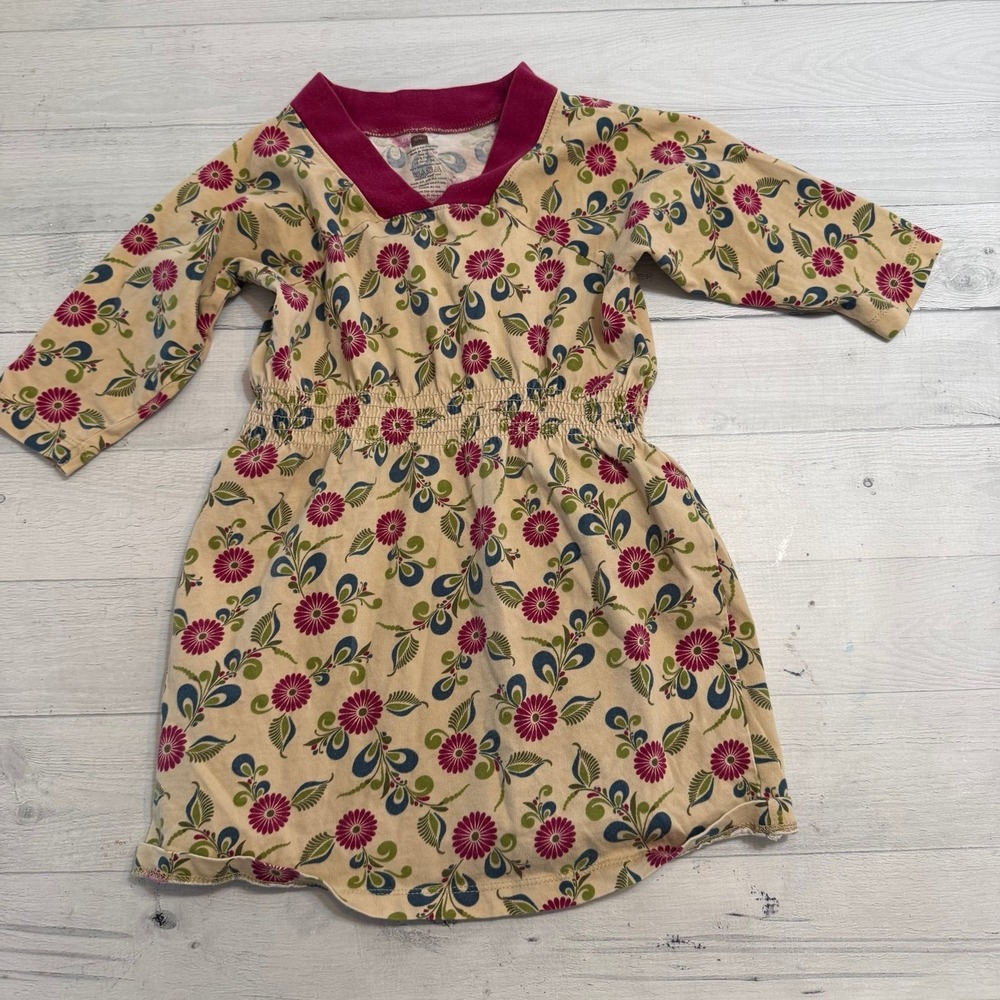 Tea collection girls floral cotton‎ dress size 4
